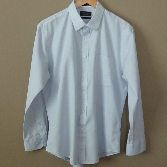 Nordstrom Trim Fit Dress Shirt As New - Picture 2 of 9